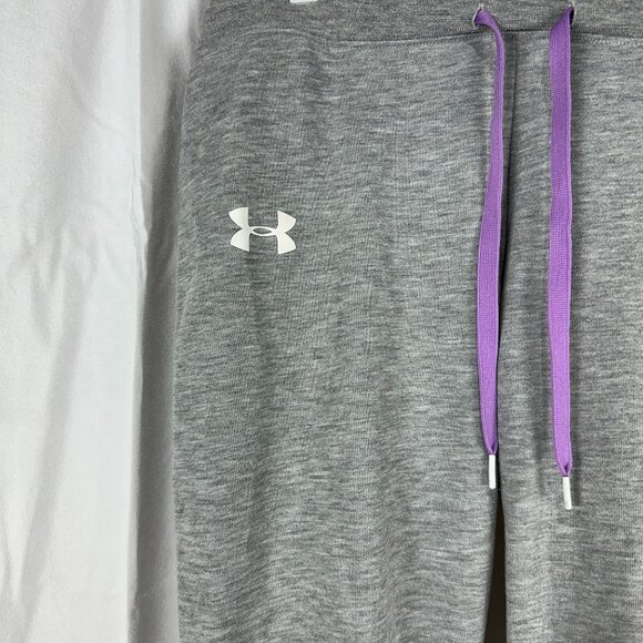 Under Armour Womens Gray Jogger Sweatpants Size S Cotton Blend - Picture 3 of 7